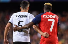 'Osimhen Is Like Usain Bolt' - Spanish Press Hail Lille Striker After Spectacular Goal Vs Valencia
